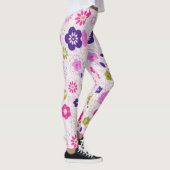 Leggings Fleurs roses rétro (Droite)
