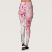 Leggings Fleurs roses roses (Dos)