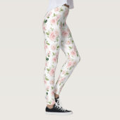 Leggings Fleurs roses, Roses roses, Fleurs Aquarelles (Droite)