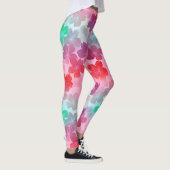 Leggings Fleurs roses Sakura Abstrait (Droite)