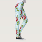Leggings Fleurs Rouge Et Blanc (Droite)