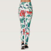 Leggings Fleurs rouges (Dos)
