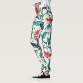 Leggings Fleurs rouges (Gauche)