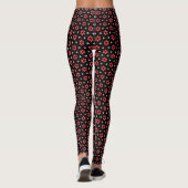 Leggings Fleurs rouges (Dos)