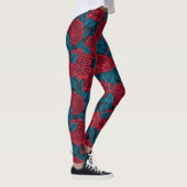 Leggings Fleurs rouges de waratah (Droite)