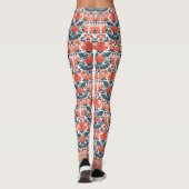 Leggings Fleurs rouges décoratives (Dos)