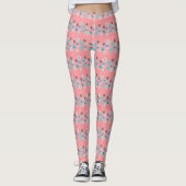 Leggings Fleurs Rustique Moderne  (Devant)