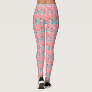 Leggings Fleurs Rustique Moderne