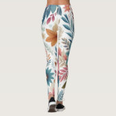 Leggings Fleurs sans couture (Dos)