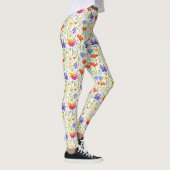 Leggings Fleurs sauvages colorés dans un champ (Droite)