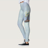 Leggings Fleurs sauvages dans une botte de cowboy (Gauche)