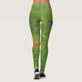 Leggings Fleurs sauvages de pinceau indien (Dos)