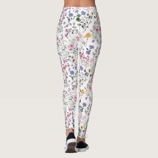 Leggings Fleurs sauvages d'été (Dos)