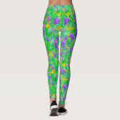 Leggings Fleurs sauvages d'été dans un champ vert (Dos)