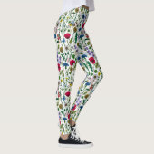 Leggings Fleurs sauvages sur blanc cassé (Droite)