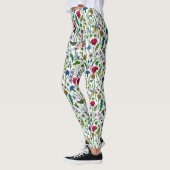 Leggings Fleurs sauvages sur blanc cassé (Gauche)