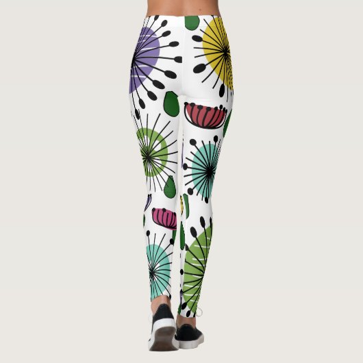 Leggings Fleurs Scandi  (Dos)