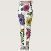 Leggings Fleurs Scandi  (Devant)