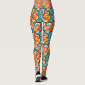 Leggings Fleurs super avec Vibes Vintages (Dos)