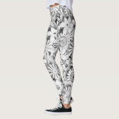 Leggings Fleurs super Jardin Monocrome (Gauche)