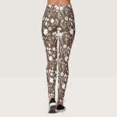 Leggings Fleurs sur net 01.bx4 BG Brown (Dos)