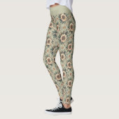 Leggings Fleurs sur sauge (Gauche)
