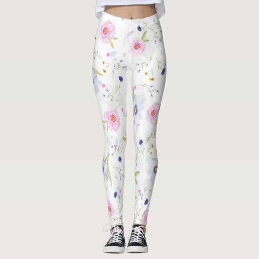 Leggings Fleurs tendance (Devant)
