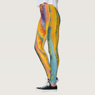 Leggings "Fleurs Tranquilles" Paysage étendu Provence