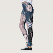 Leggings Fleurs tropicales Palm Texture Feuille (Gauche)