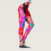 Leggings Fleurs tropicales roses (Droite)