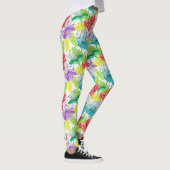 Leggings Fleurs tropicales sans couture motif (Droite)