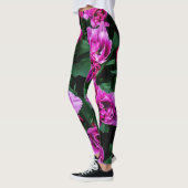 Leggings Fleurs tulipes roses (Gauche)