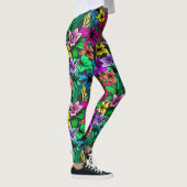 Leggings Fleurs végétales Feuilles-00000 (Droite)