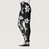 Leggings Fleurs Vintages Fille mignonne (Gauche)