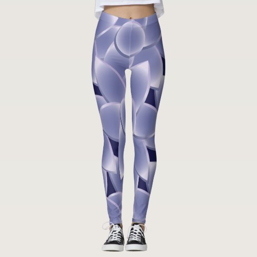 Leggings Fleurs violettes (Devant)