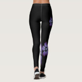 Leggings Fleurs violettes (Dos)