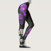 Leggings Fleurs violettes et blanches (Droite)