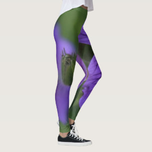 Leggings Fleurs violettes   Zazzle_Growshop.