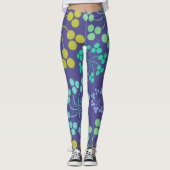 Leggings Fleurs | Zazzle_Growshop. (Devant)