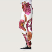 Leggings Fleurs Zinnia Bouquet Maureen Girard coloré (Gauche)