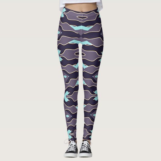 Leggings Flexi ajustement multicolore "Ratti_Creative_Arts" (Devant)