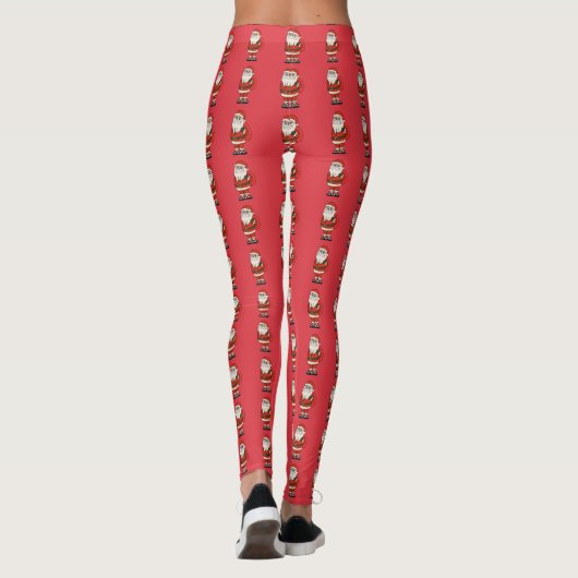 Leggings Flip Flops de Noël du Père Noël (Dos)
