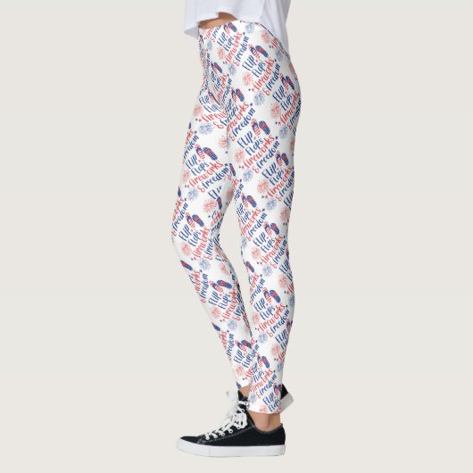 Leggings Flip Flop's, Fireworks et Freedom (Gauche)