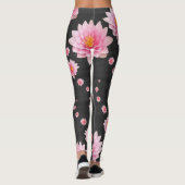 Leggings Floating Pink Lotus Flowers (Dos)