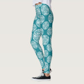 Leggings Flocon de neige floral d'hiver (Gauche)