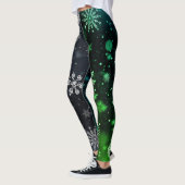 Leggings Flocon de neige Noël/hiver (Gauche)