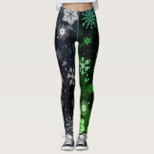 Leggings Flocon de neige Noël/hiver (Devant)