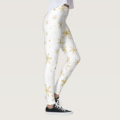 Leggings Flocon de neige Twinkle 3 -Or & Blanc- (Droite)