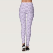 Leggings flocon de neige violet clair et coeur étincelant (Dos)