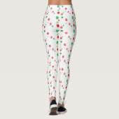 Leggings flocon rouge et vert (Dos)